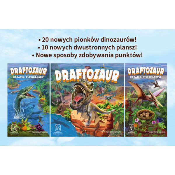 Draftozaur: Dwa dodatki - Pterodaktyle i Plezjozaury zawartość