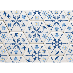 Honeycombs Blue - plastry miodu