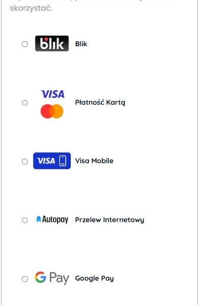 Metody płatnosci Autopay