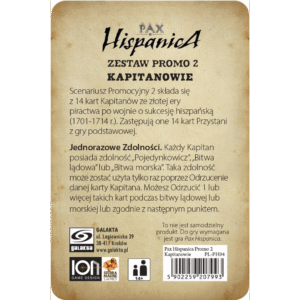 Pax Hispanica Zestaw Promo 2 - Kapitanowie