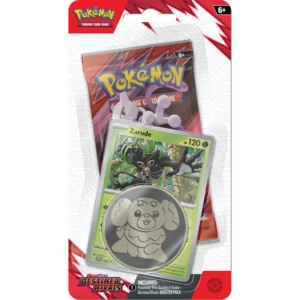 Pokémon TCG: Scarlet & Violet - Destined Rivals - Checklane Blister - Zarude zawartość