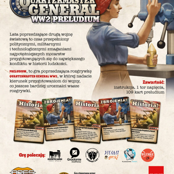 Quartermaster General WW2: Preludium (edycja polska) opakowanie