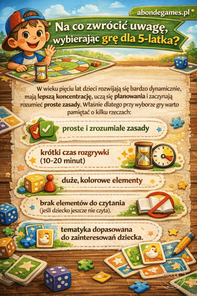 gry planszowe dla 5 latka
