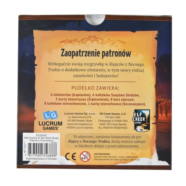 Kupcy z Nocnego Traktu: zaopatrzenie patronów zawartość