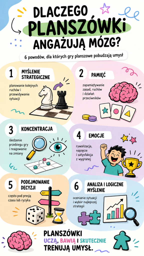 Dlaczego planszówki angażują mózg